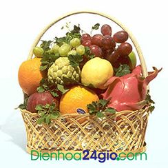 Giỏ hoa quả nhập ngoại