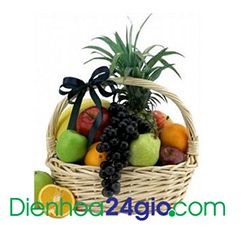 Giỏ hoa quả ngon, hoa qua sach