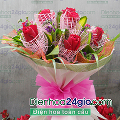 Bó hoa hồng đỏ
