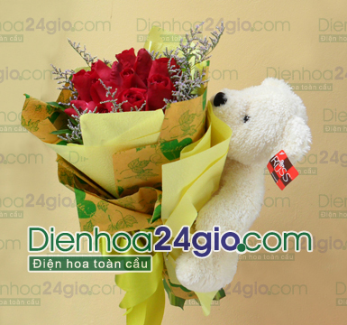 GấuTeddy, TeddyBear, gấu và hoa