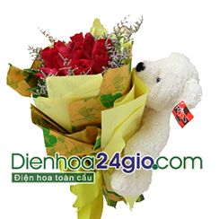 Teddy Bear, Gấu Teddy, hoa và gấu teddy