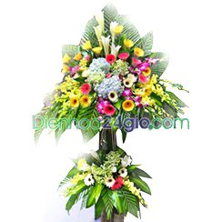 Lẵng hoa đẹp, lẵng hoa khai trương, kệ hoa khai trương đẹp